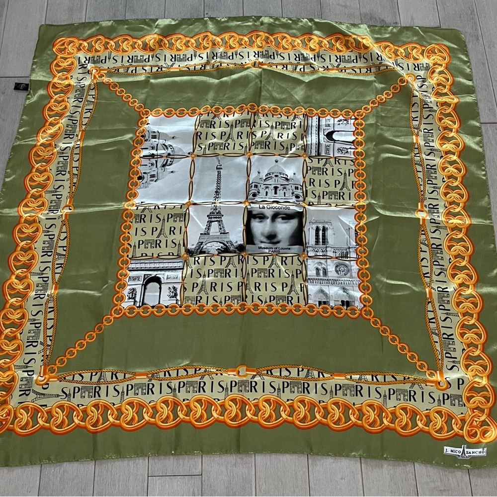 Gioconde Eiffel Paris scarf
